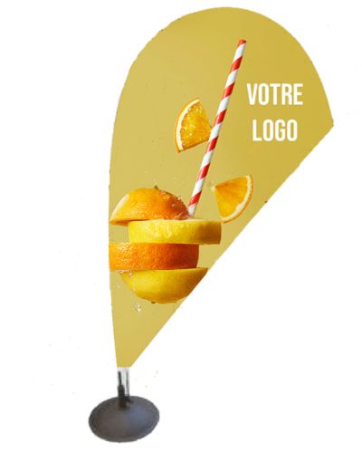 mini beachflag goutte à personnaliser