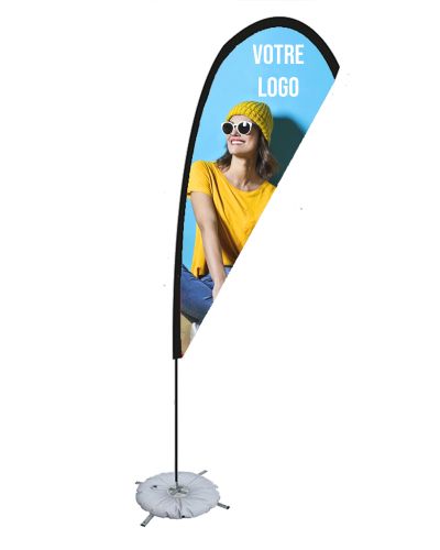 oriflamme beachflag fourme goutte pour vos manifestations