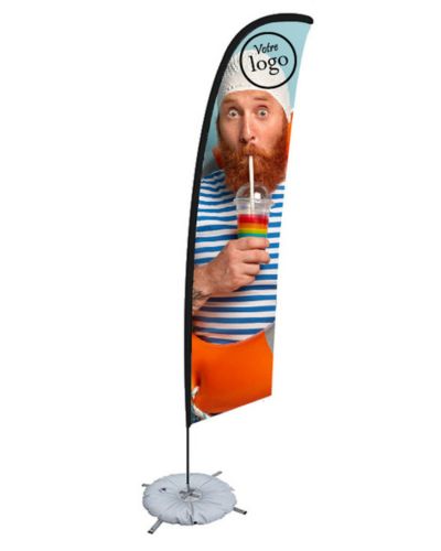 oriflamme beachflag forme voile